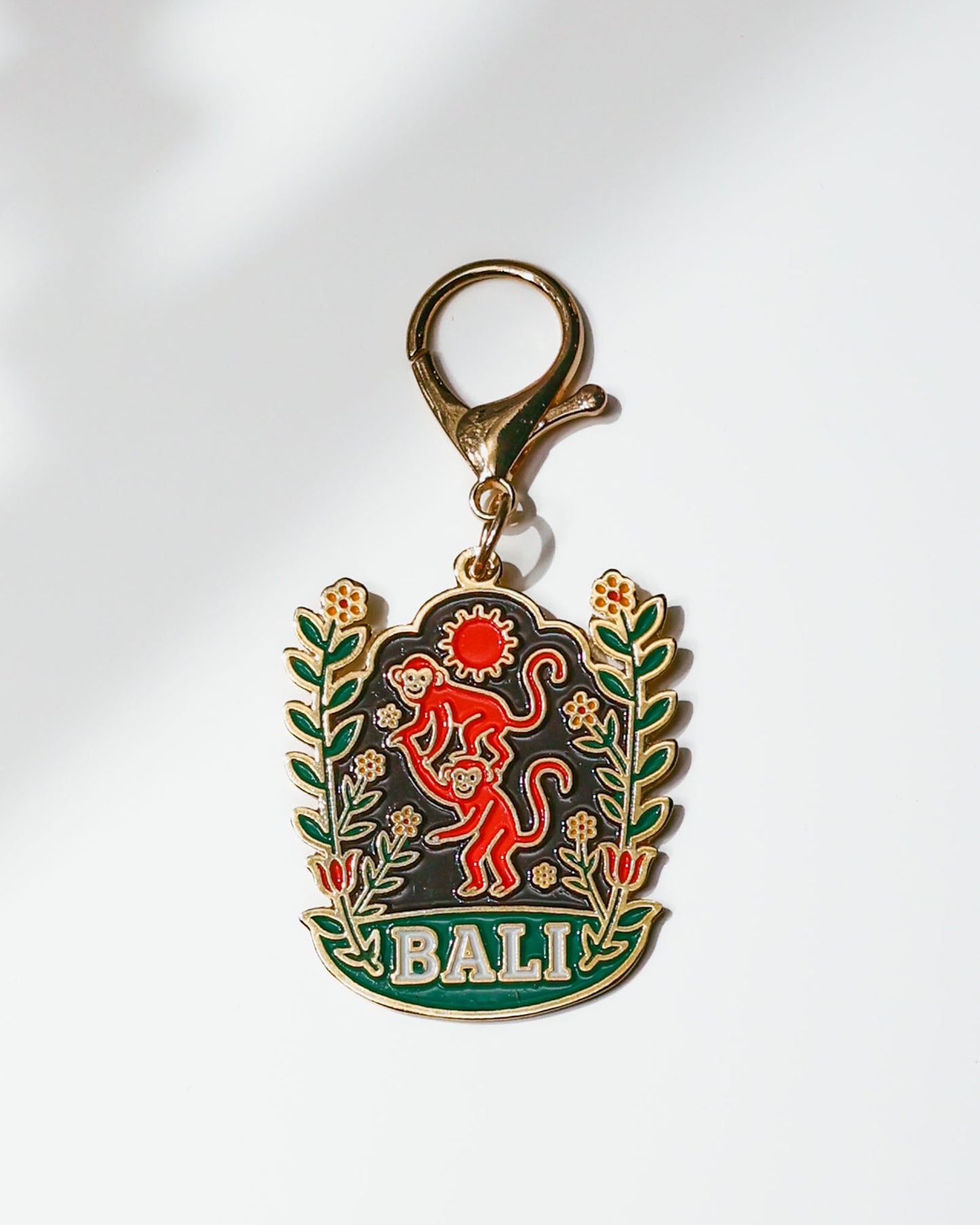 Red Monkeys Keychain