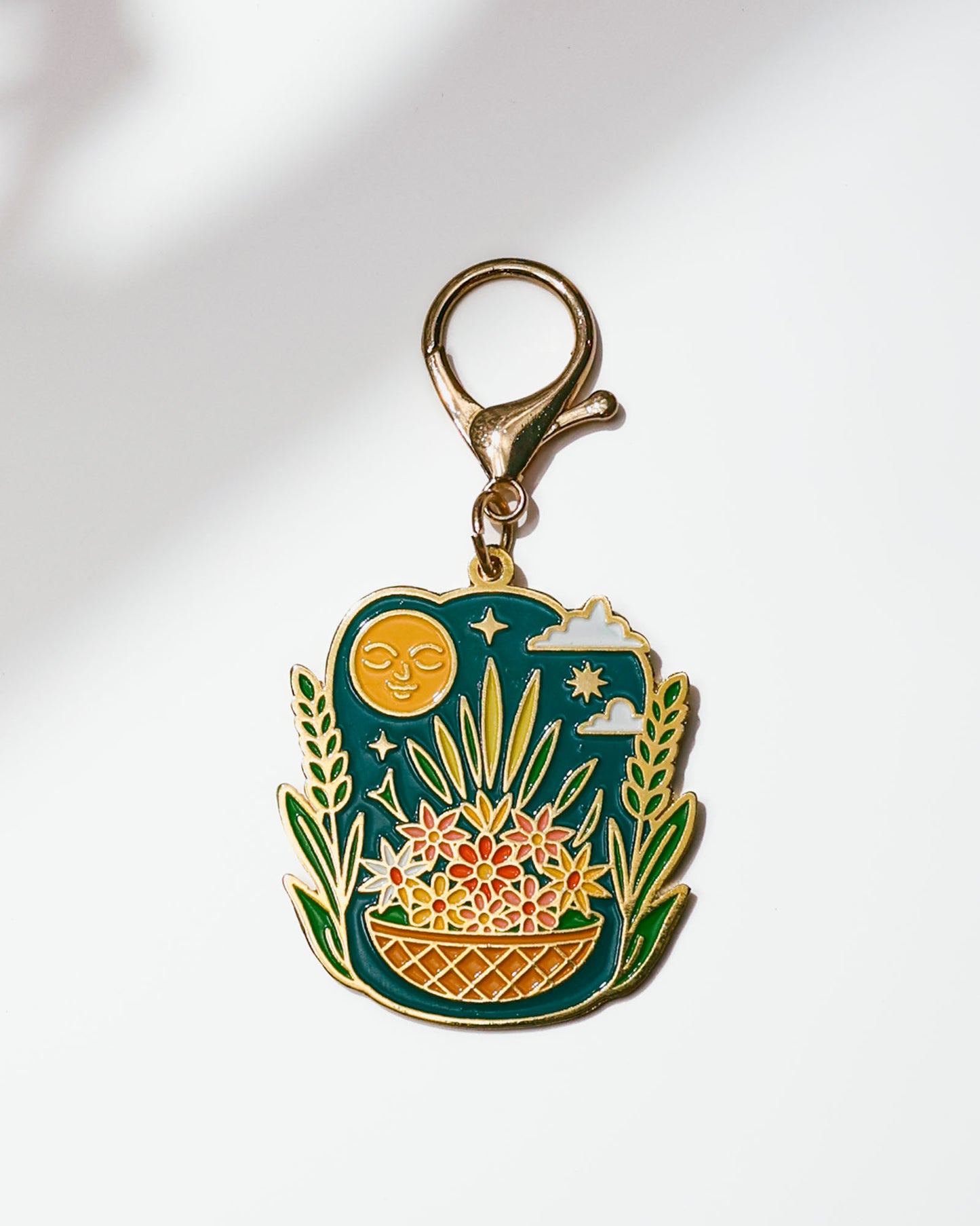 Canang Sari Under to Moon Keychain