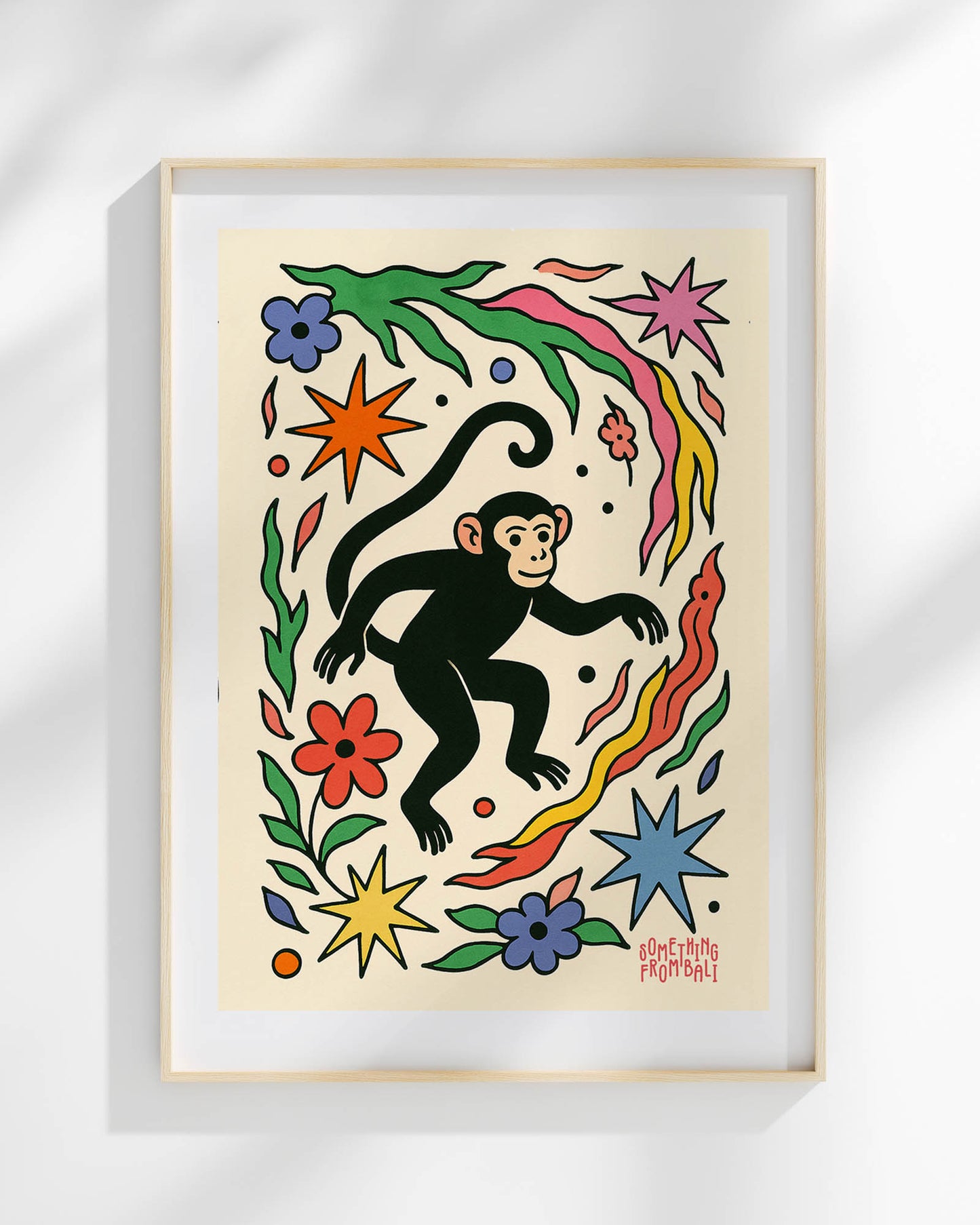 Joyful Monkey Art Print