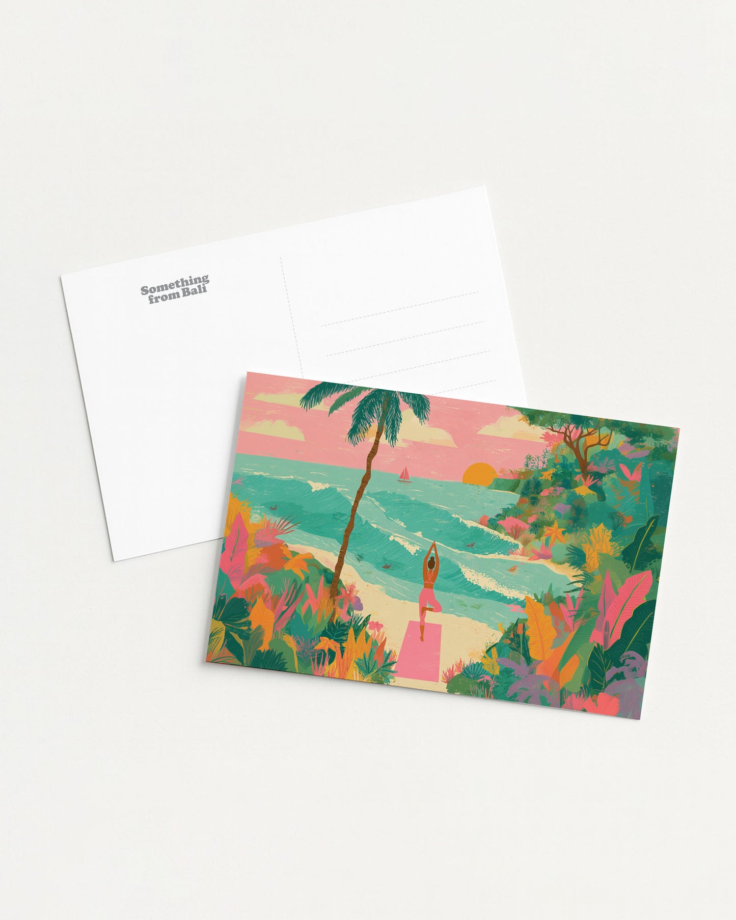 Yoga at the Beach Postcard