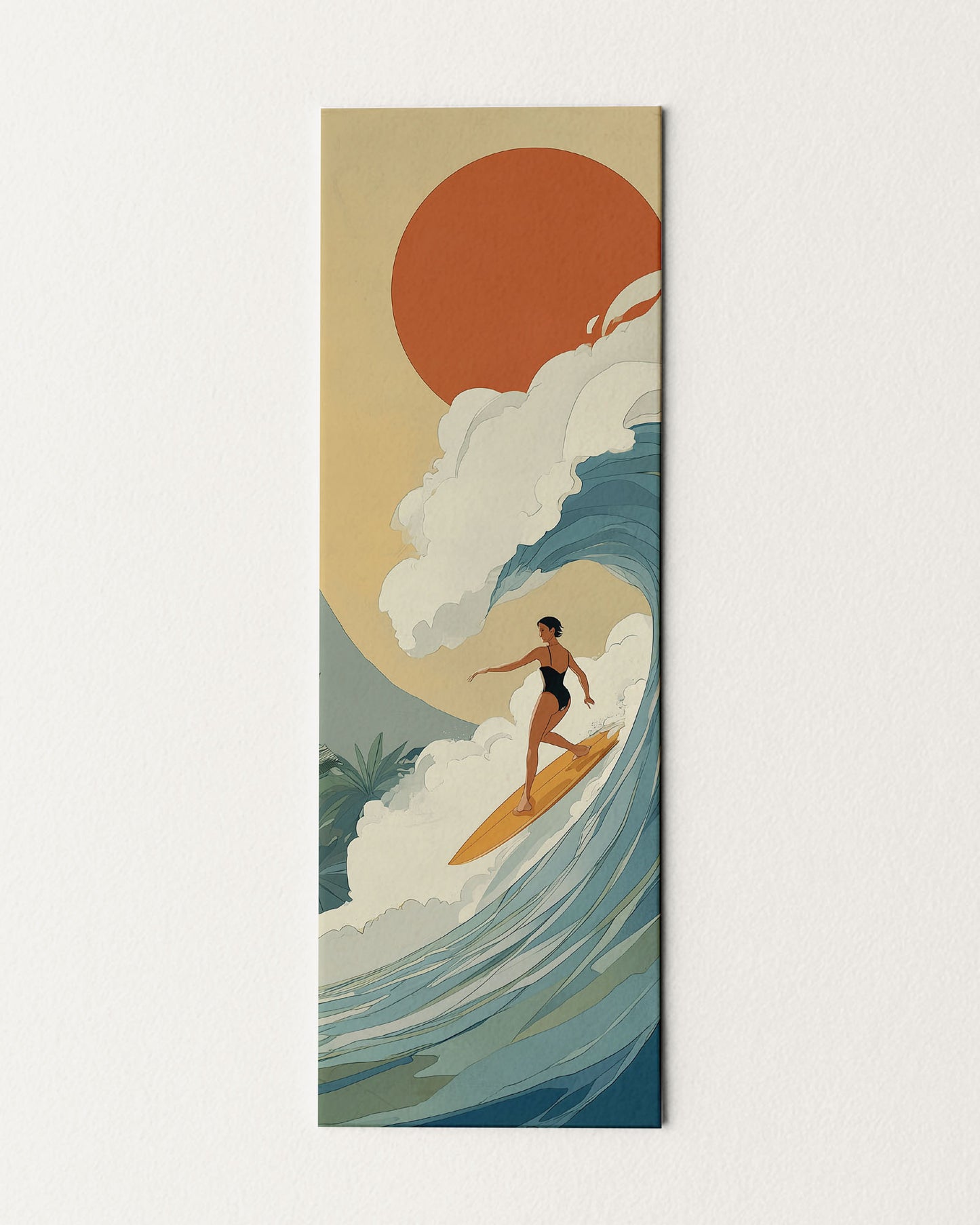 Sunset Surf Bookmark