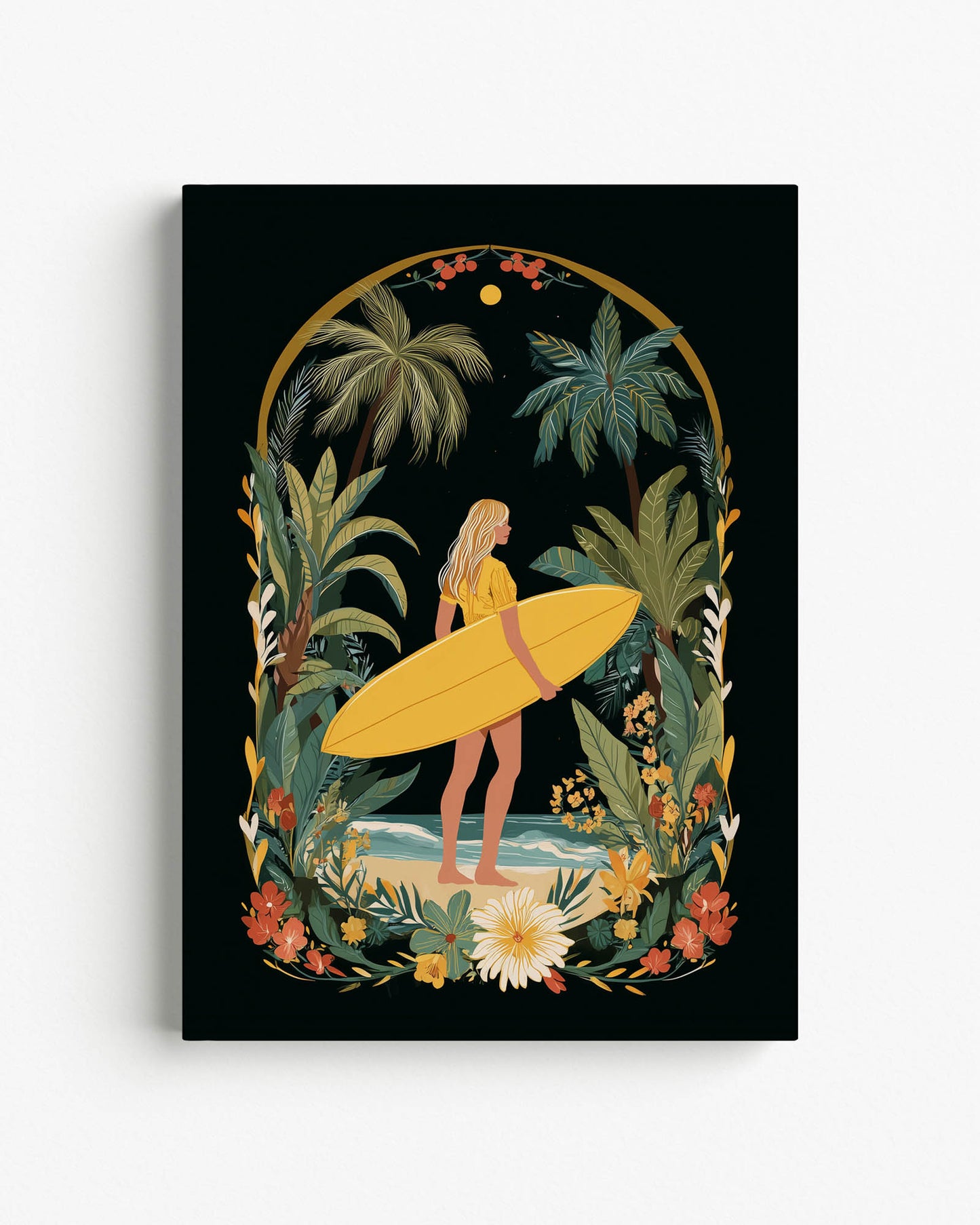 Surfer in Bloom Notebook