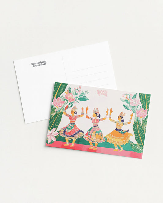 Balinese Blossom Dance Postcard