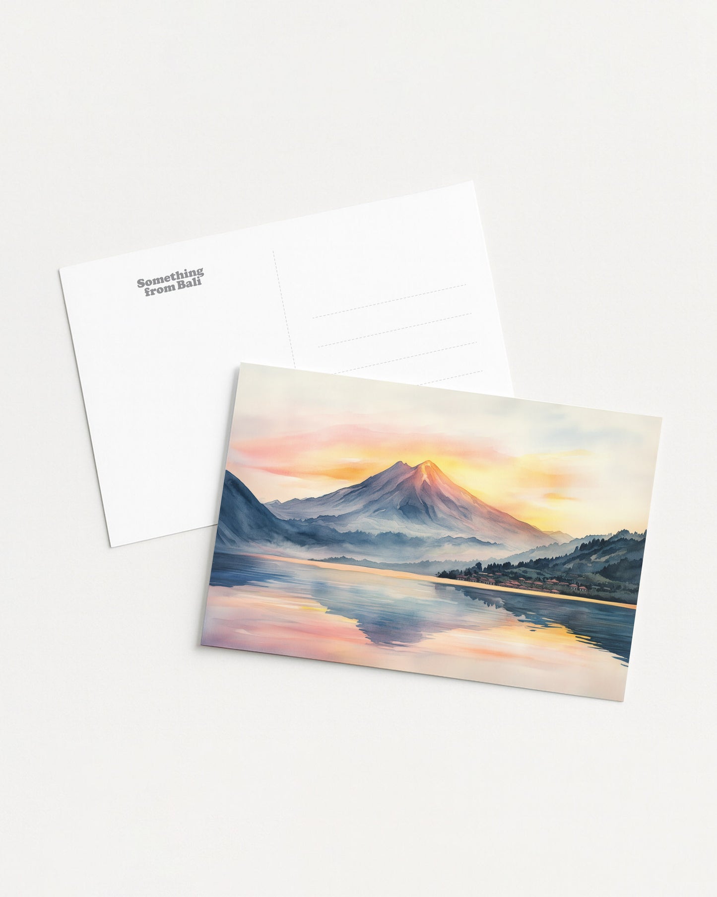 Echoes of the Mount Batur Postcard