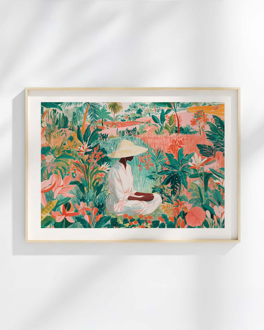 Meditation in Bloom Art Print