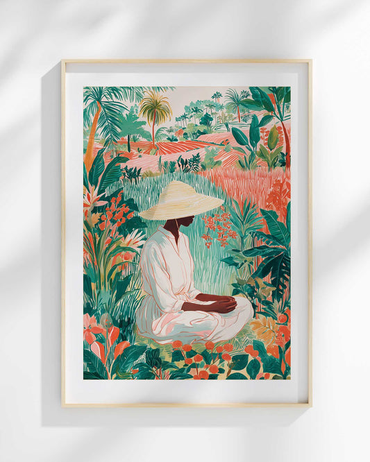 Meditation in Bloom Art Print