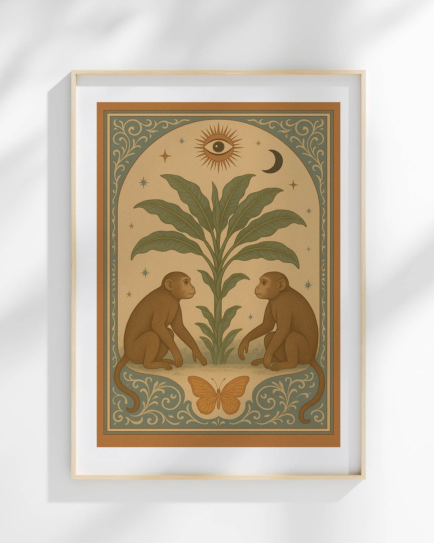Mystical Monkeys Art Print