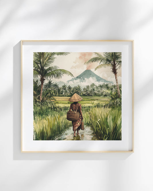Path to Agung Art Print
