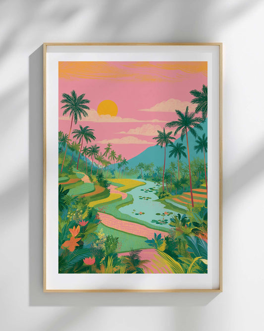 Pink Horizon Art Print