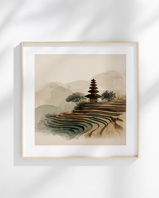 Sacred Steps of Ubud Art Print