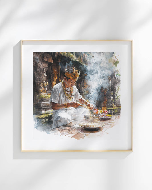 The Balinese Priest Art Print