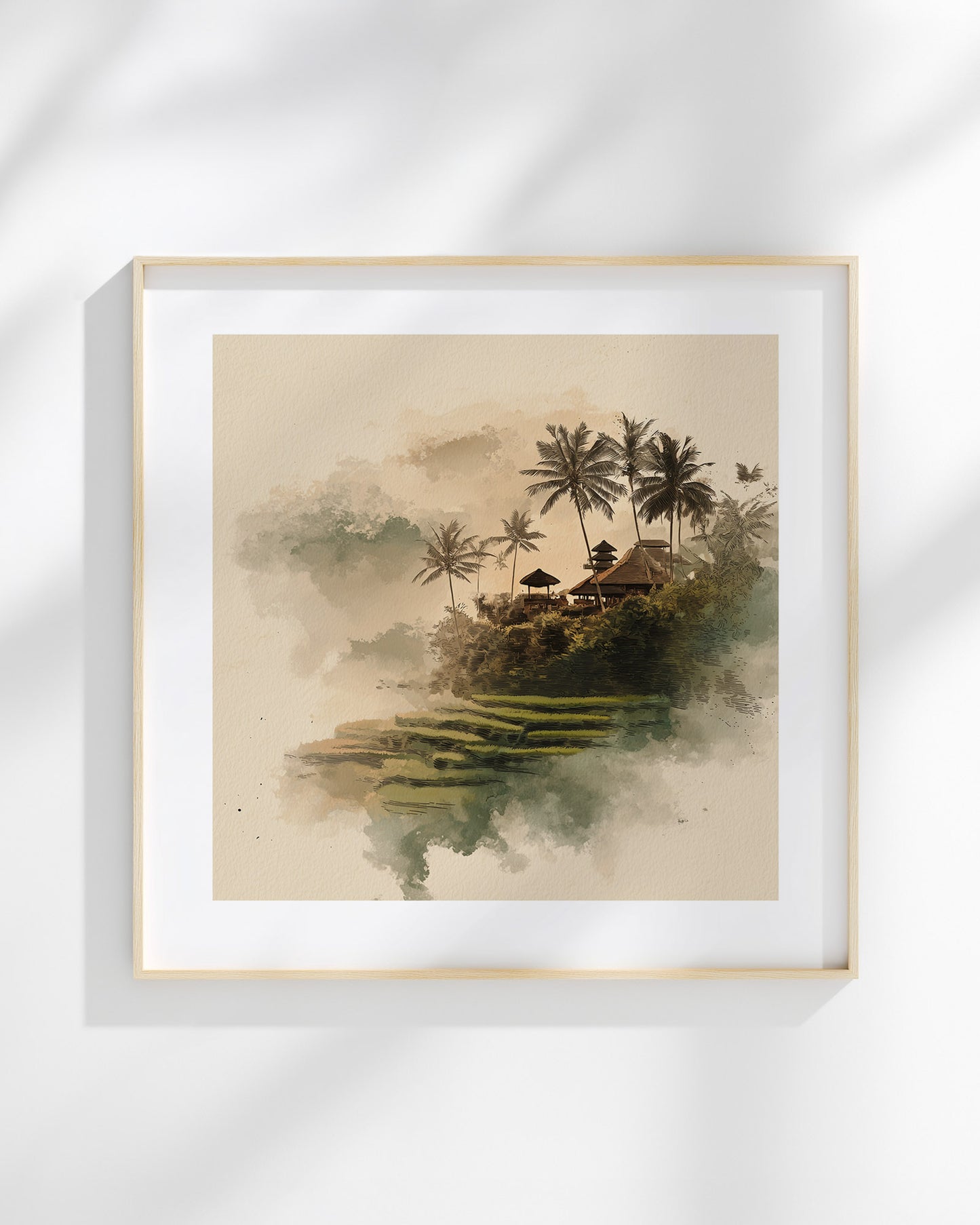 Ubud Hillside Haven Art Print