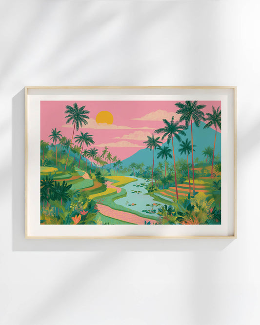 Pink Horizon Art Print