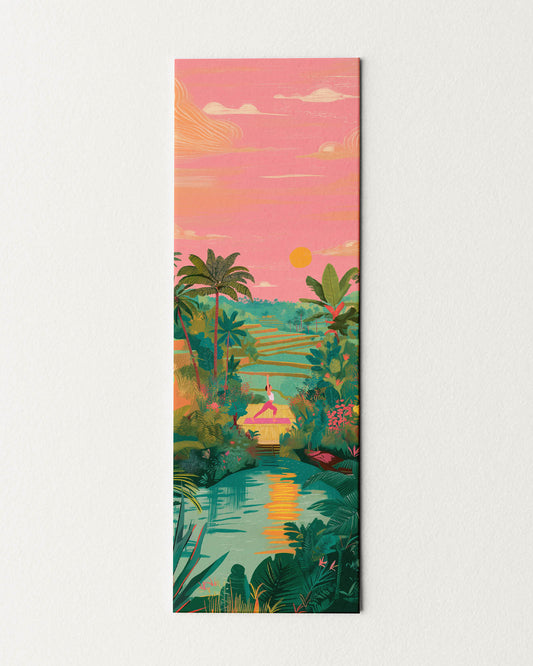 Yoga in Rice Fields Bookmark