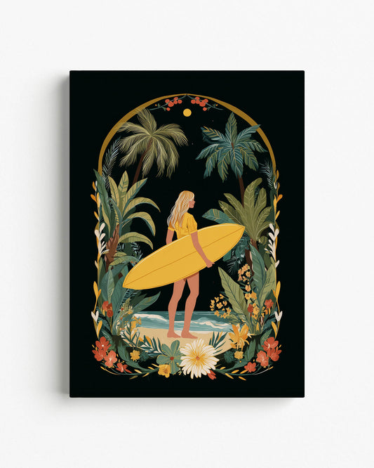 Surfer in Bloom Notebook