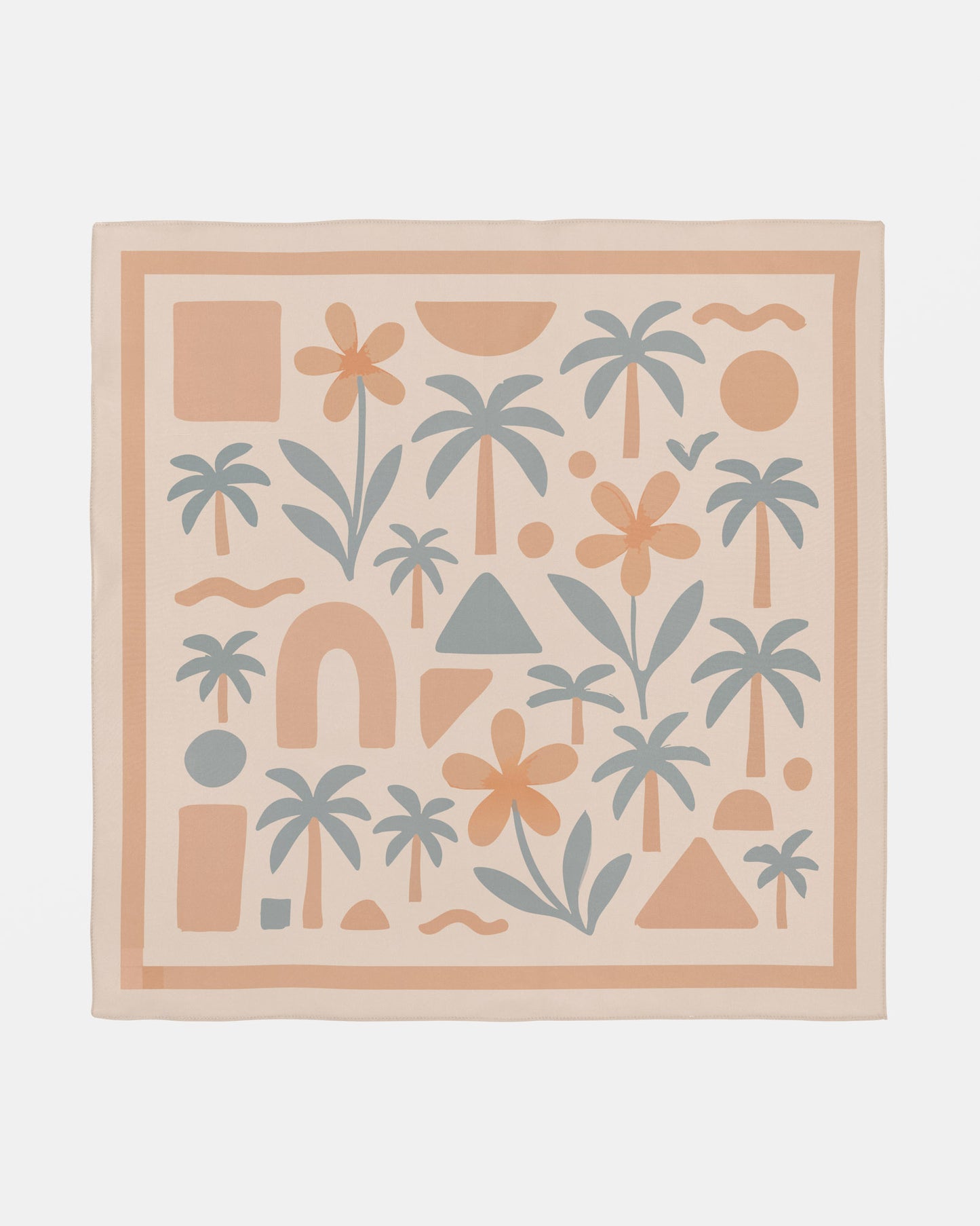 Island Shapes Silk Scarf