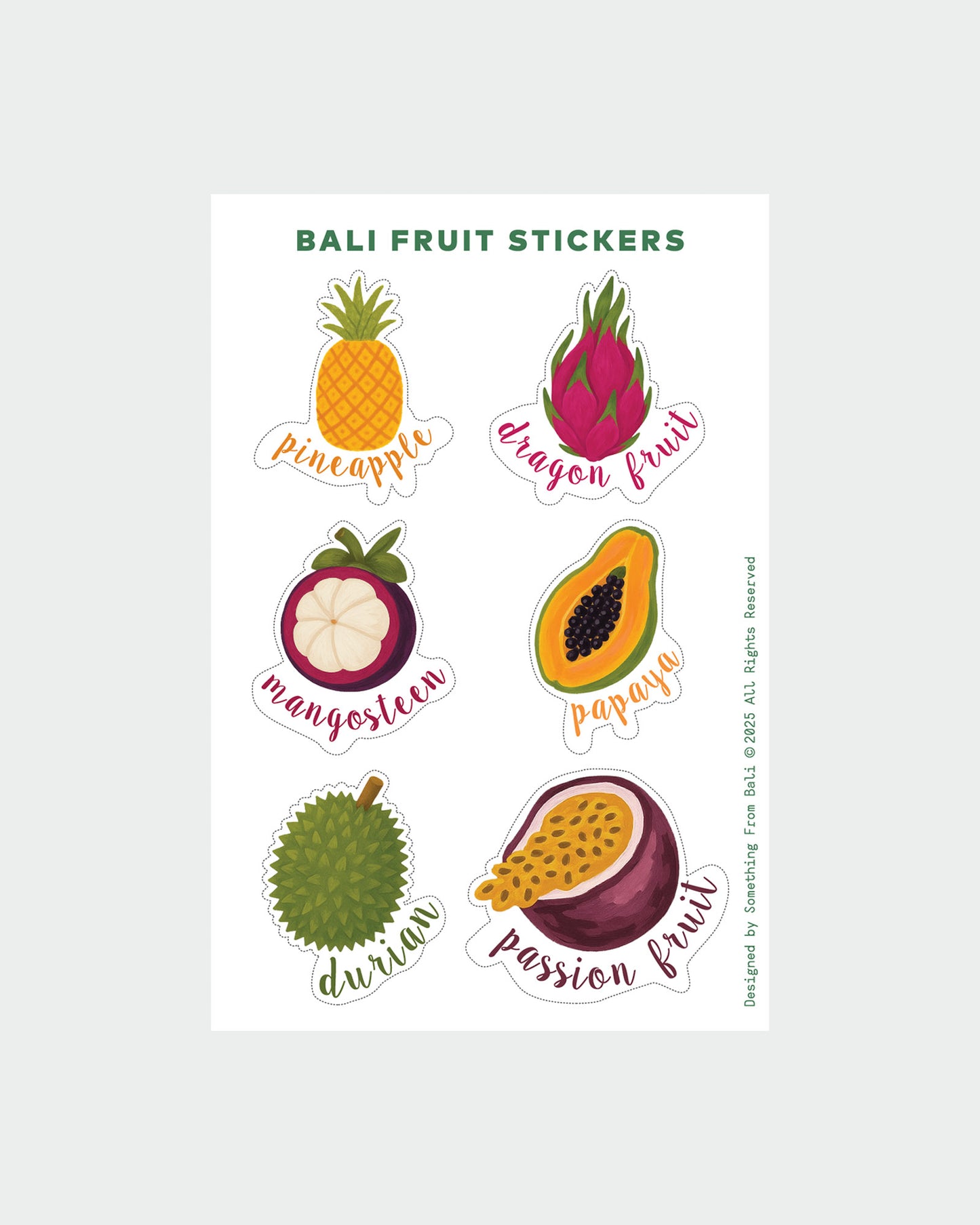 Bali Fruits Sticker